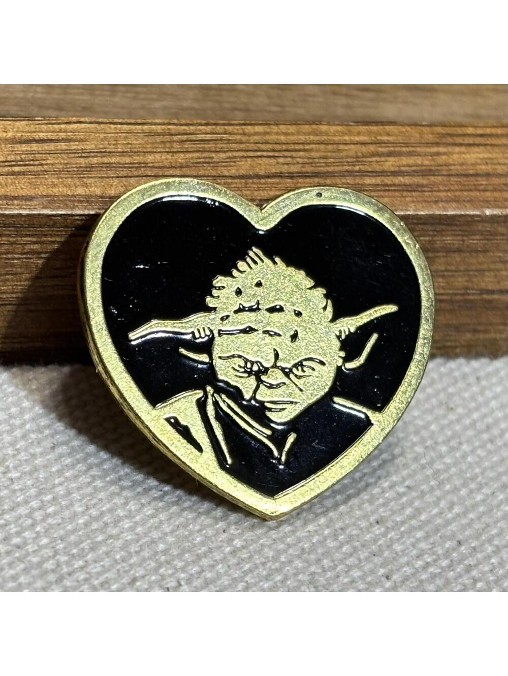 Yoda Star Wars Character Black Heart Variety Lapel Pin